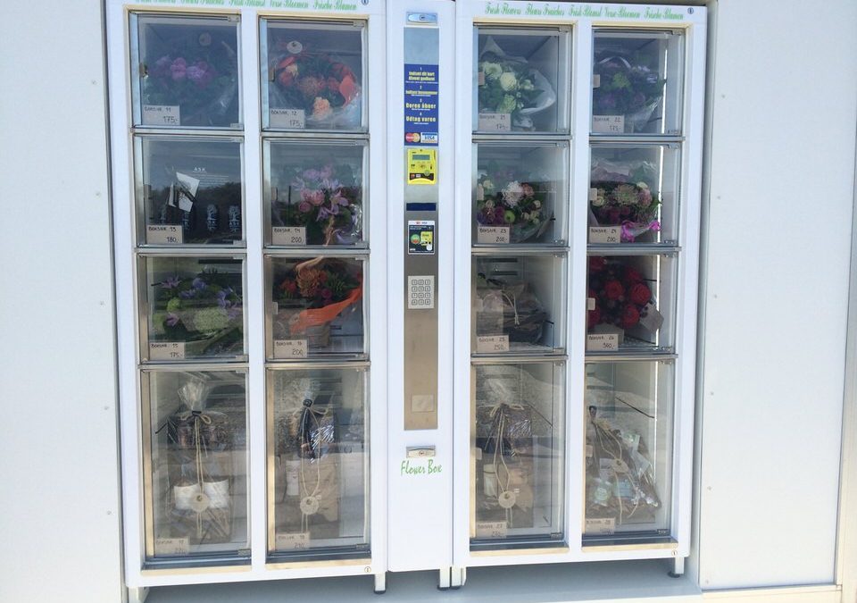 Her ses en udvidet blomsterautomat i Hovedgård ved Horsens