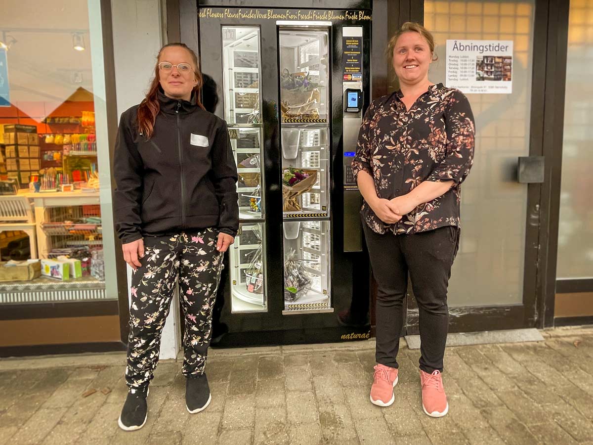 Første Blomsterautomat på Fyn står i Nørre Aaby